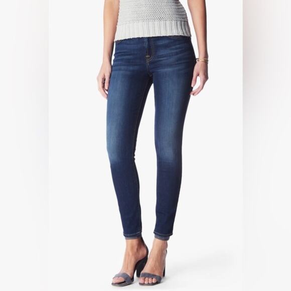 7 For All Mankind The Ankle Skinny Dark Wash Jeans - Picture 1 of 8